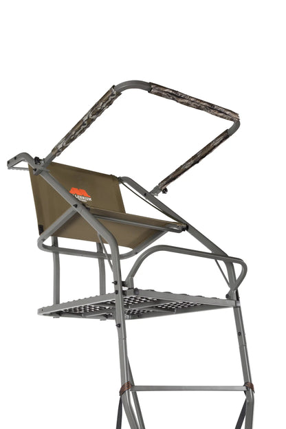 Millennium Treestands L325 Ladder Stand | Model L-325-SL | 18 ft Tall | 300 lb Capacity | Wide Platform