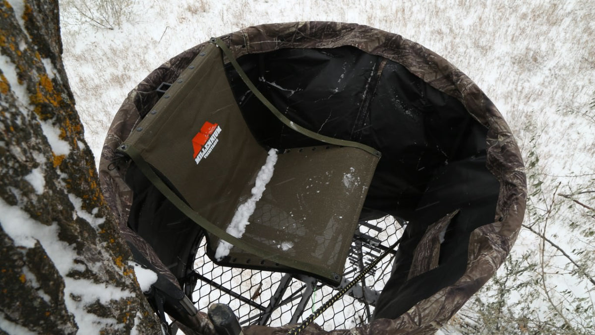 Millennium L366 Revolution Ladder Stand | Model L-366-SL | Size 18' | 300 lb Capacity | 360° Swivel Hunting Seat