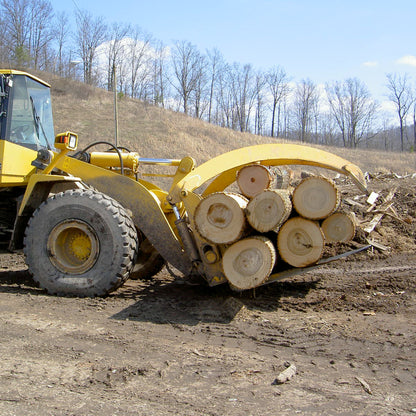 Rockland 90" Width LF Log Forks and Grapple with Adjustable Floating Tines for Loaders