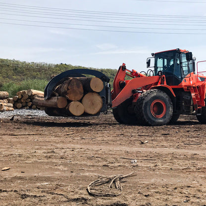 Rockland 90" Width LF Log Forks and Grapple with Adjustable Floating Tines for Loaders