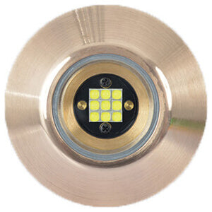 Lumishore Thru‑Hull Underwater Light | TIX202 Blue | Interchangeable LED | For Small to Medium Yachts