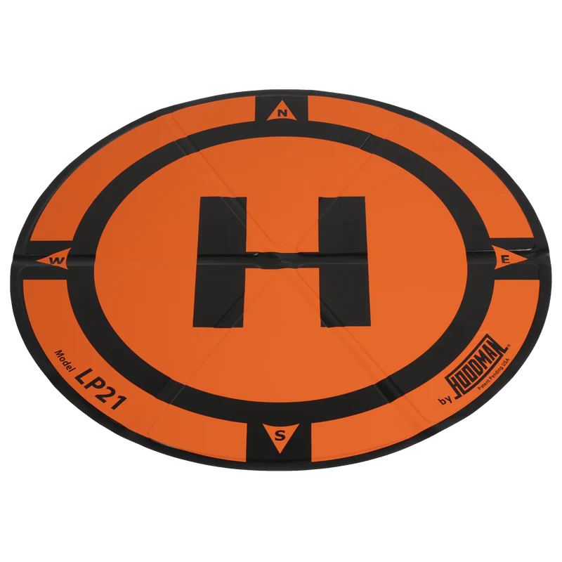 Hoodman Weighted Trifold Drone Landing Pad | Model LP21 | Size 21" | Compact & Durable | For DJI, Mavic & Mini Drones