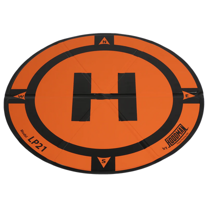 Hoodman Weighted Trifold Drone Landing Pad | Model LP21 | Size 21" | Compact & Durable | For DJI, Mavic & Mini Drones