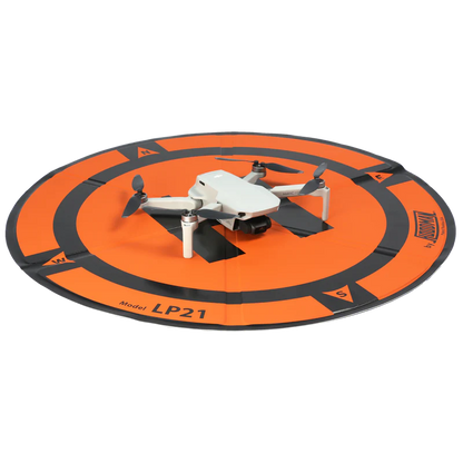 Hoodman Weighted Trifold Drone Landing Pad | Model LP21 | Size 21" | Compact & Durable | For DJI, Mavic & Mini Drones