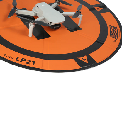 Hoodman Weighted Trifold Drone Landing Pad | Model LP21 | Size 21" | Compact & Durable | For DJI, Mavic & Mini Drones