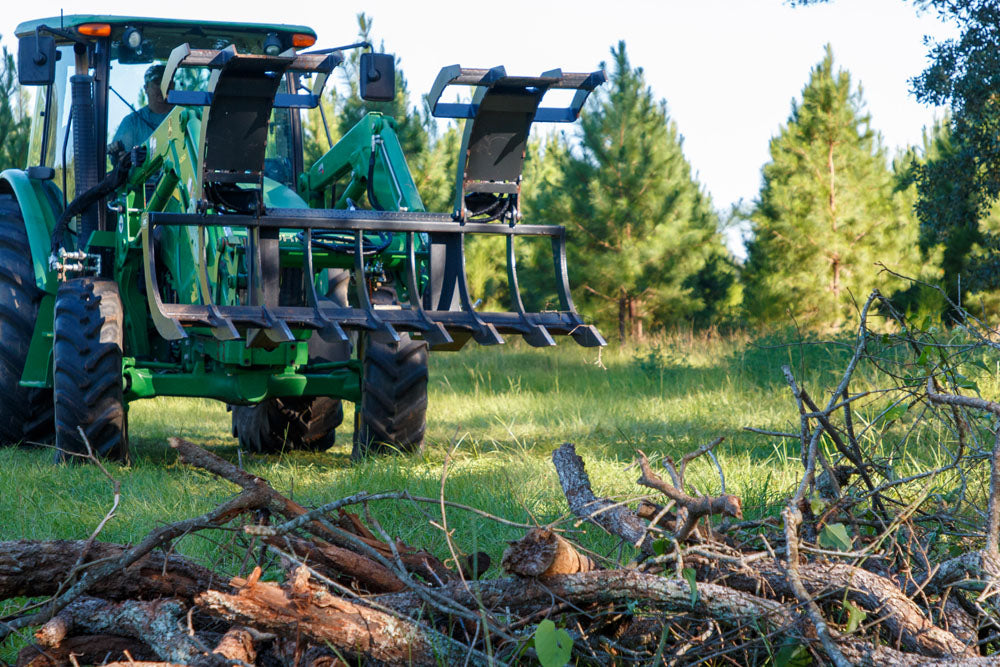 LMC AG Extreme Duty Grapple | Grapple Width 101" inches | Dual Hydraulic Cylinder | For Tractors & Skid Steers