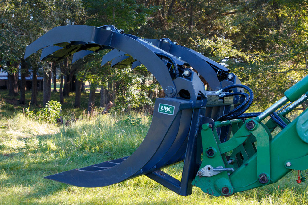 LMC AG Extreme Duty Grapple | Grapple Width 101" inches | Dual Hydraulic Cylinder | For Tractors & Skid Steers