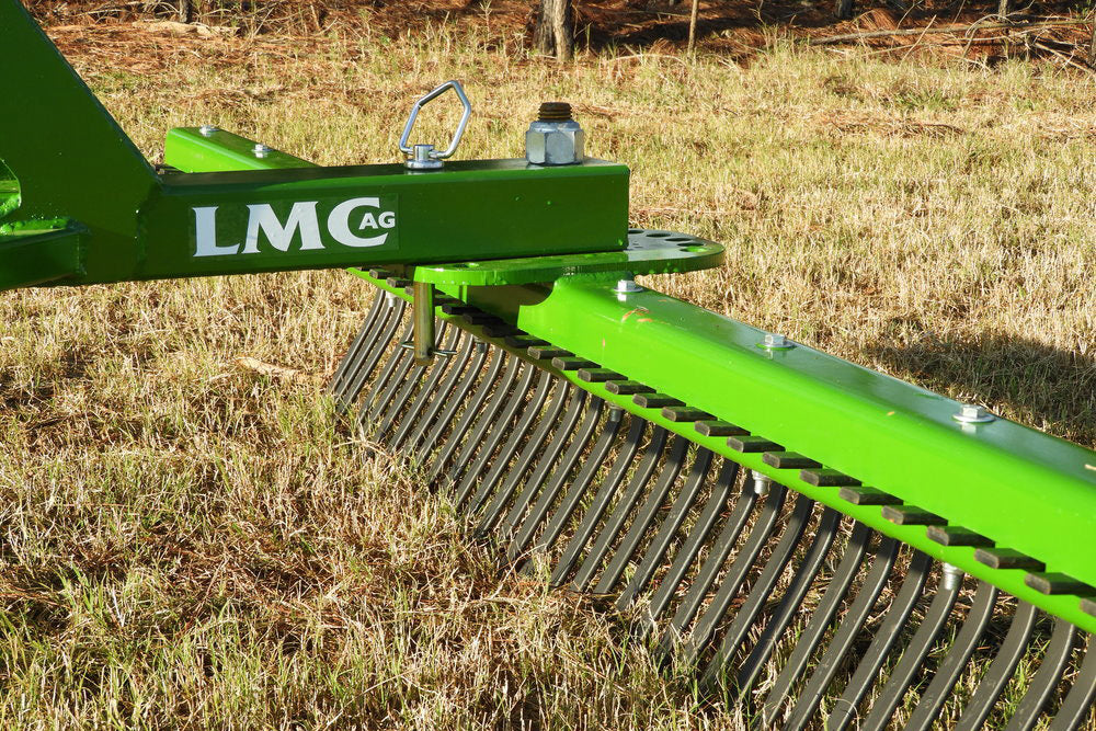 LMC AG 4', 5', 6', 7', & 8' Width Heavy Duty Landscape Rake | With Leg ...