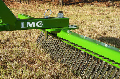 LMC AG 4', 5', 6', 7', & 8' HD LANDSCAPE RAKE WITH LEG STAND FOR TRACTOR
