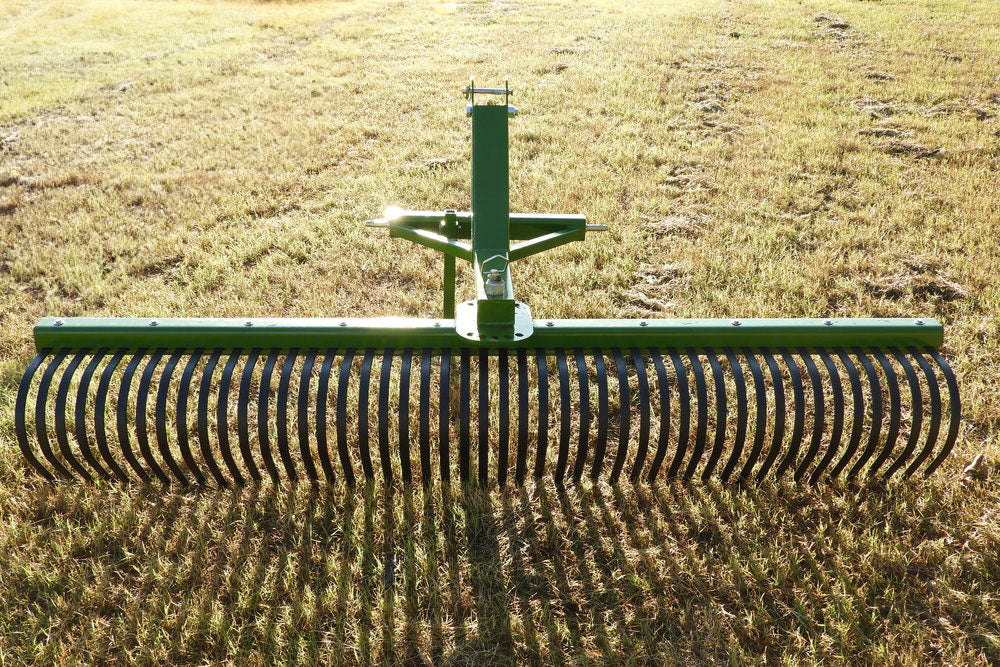 Dual Rake Stand LMC AG 4', 5', 6', 7', & 8' Width Heavy Duty Landscape Rake | With Leg ...