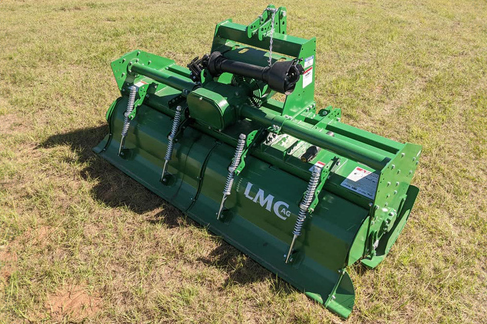 LMC AG RXT SERIES HEAVY DUTY GEAR DRIVE TILLER 80", 88" 96" WIDE WITH FLANGE FOR TRACTOR