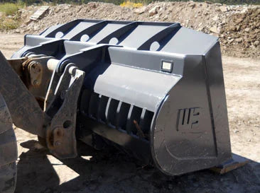 Werk-Brau Skeleton Rock Loader Bucket | Width 100" To 124" | 2.00–5.50 yd³ | 15–40 GPM | For Wheel Loaders