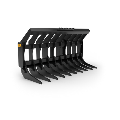 Werk-Brau Loader Grading Rake | Model WL1RK-WL4RK | Width 96"–120" | 20–40 GPM | For Wheel Loaders