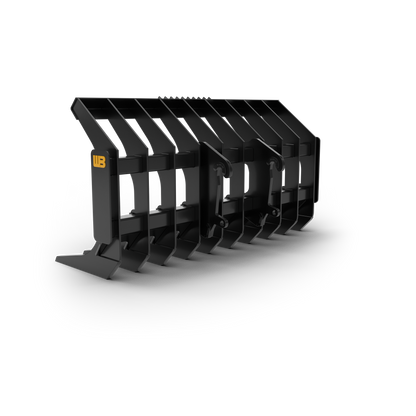 Werk-Brau Loader Grading Rake | Model WL1RK-WL4RK | Width 96"–120" | 20–40 GPM | For Wheel Loaders