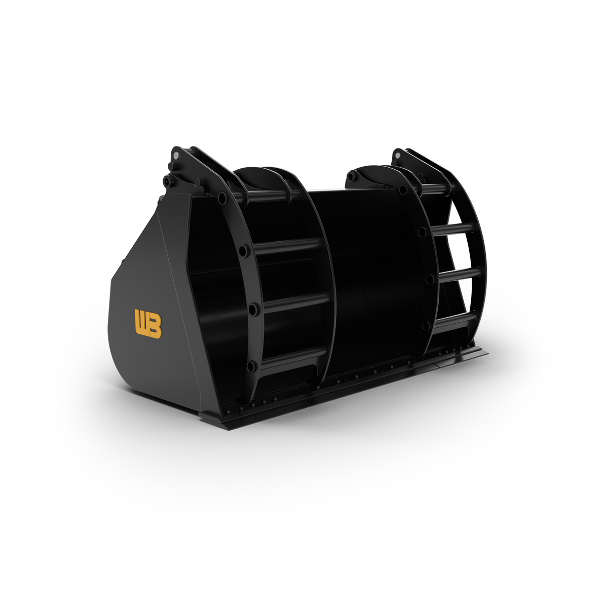 Werk-Brau Grapple Bucket | Width 88" To 132" | 1.75–8 yd³ Capacity | 15–25 GPM | For Wheel Loader