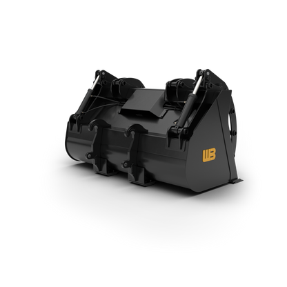 Werk-Brau Grapple Bucket | Width 88" To 132" | 1.75–8 yd³ Capacity | 15–25 GPM | For Wheel Loader