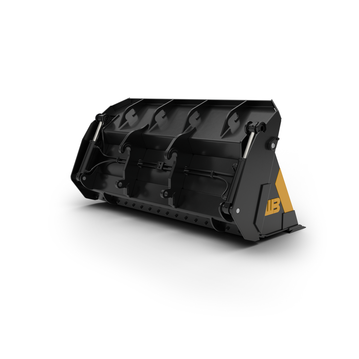 Werk-Brau Multi-Purpose Quad 4-in-1 Bucket | Width 82" To 132" | 10–20 GPM | For Wheel Loaders