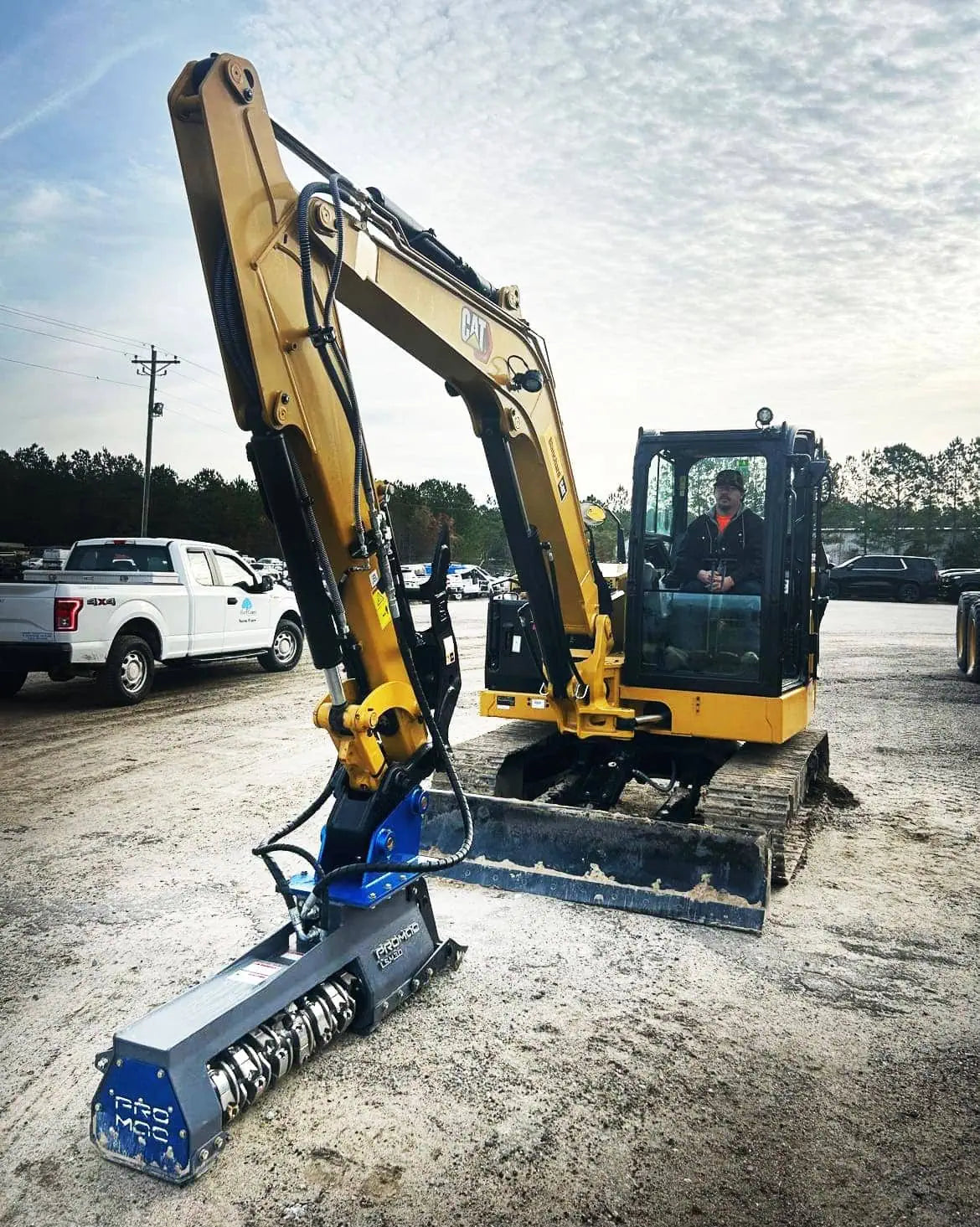 Promac Forestry Mulcher | Model LSM Series | Cutting Width 30" | 10–23 GPM | 5+ Tons | For Mini Excavator