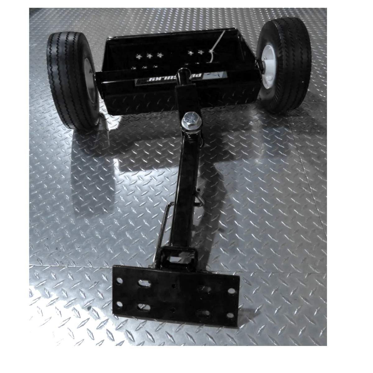 Landshark Black Two Wheel Pro Sulky | Model PS100B-1038-1-FF | Flat Free Tires | Universal Mount | For Fixed/Commercial Walk-Behind Mowers