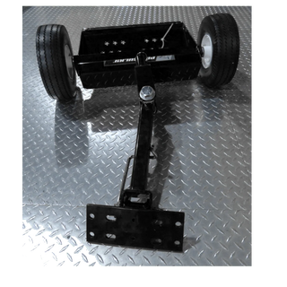 Landshark Black Two Wheel Pro Sulky | Model PS100B-1038-1-FF | Flat Free Tires | Universal Mount | For Fixed/Commercial Walk-Behind Mowers