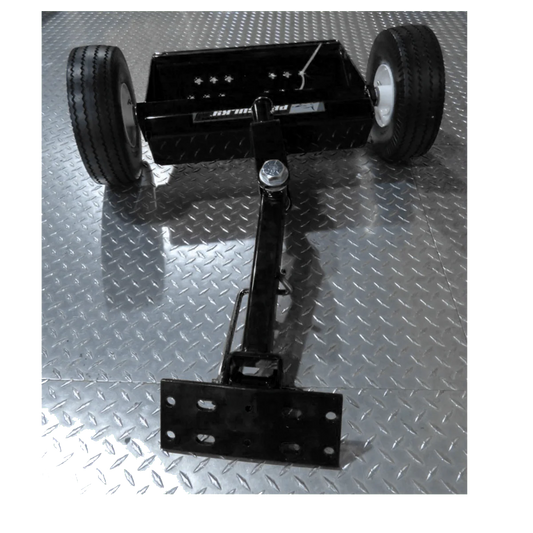 Landshark Black Two Wheel Pro Sulky | Model PS100B-1038-1-FF | Flat Free Tires | Universal Mount | For Fixed/Commercial Walk-Behind Mowers