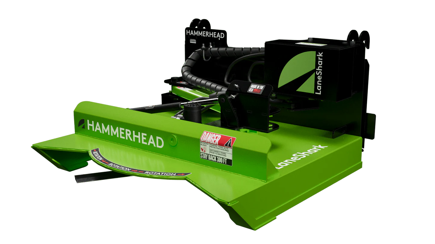 Lane Shark Brush Cutter | Model Hammerhead HH4 | Width 44" | 25 To 60+ HP | 8.5 To 20 GPM | For Tractor