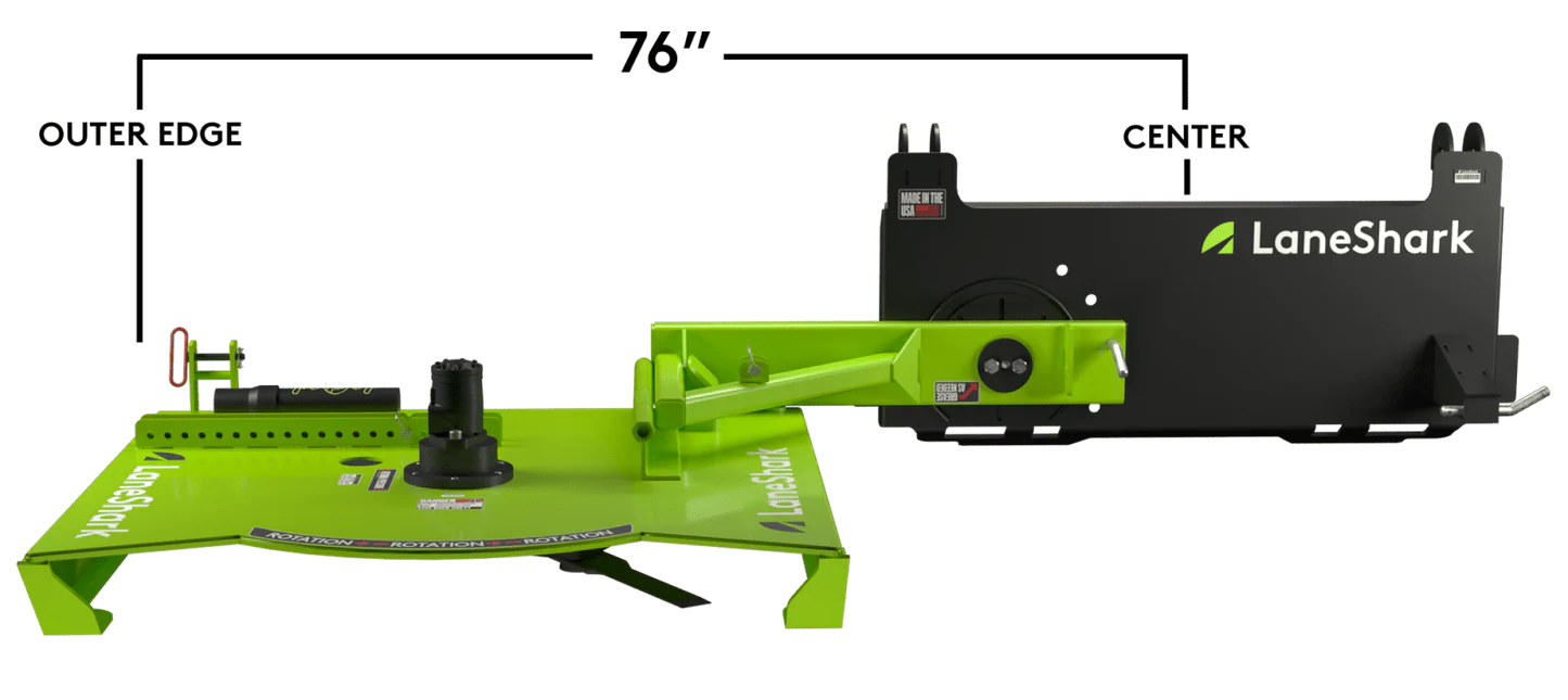 Lane Shark Vertical Brush Cutter | Model LS4 | Width 44" | 8.5 To 20 GPM | 25 To 60+ HP | For Tractor