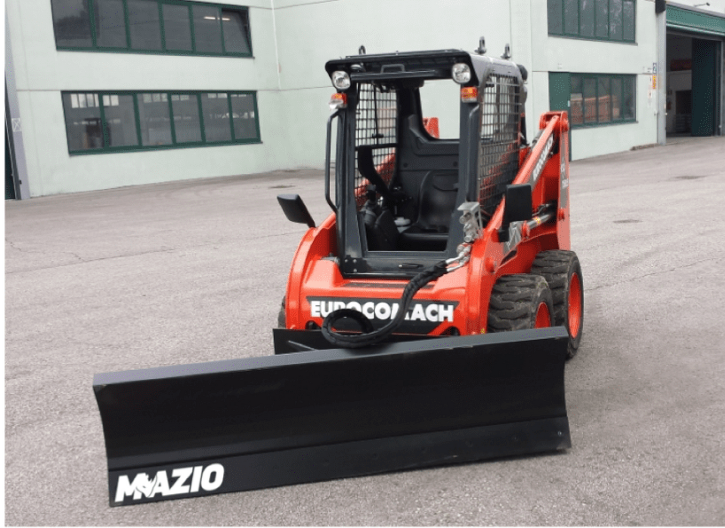 Mazio Dozer Blade Tilt | Width 1500 to 2700 mm | Working Width 1299 to 2330 mm | Hydraulic Angling ± 30° | For Skid Steer Loaders