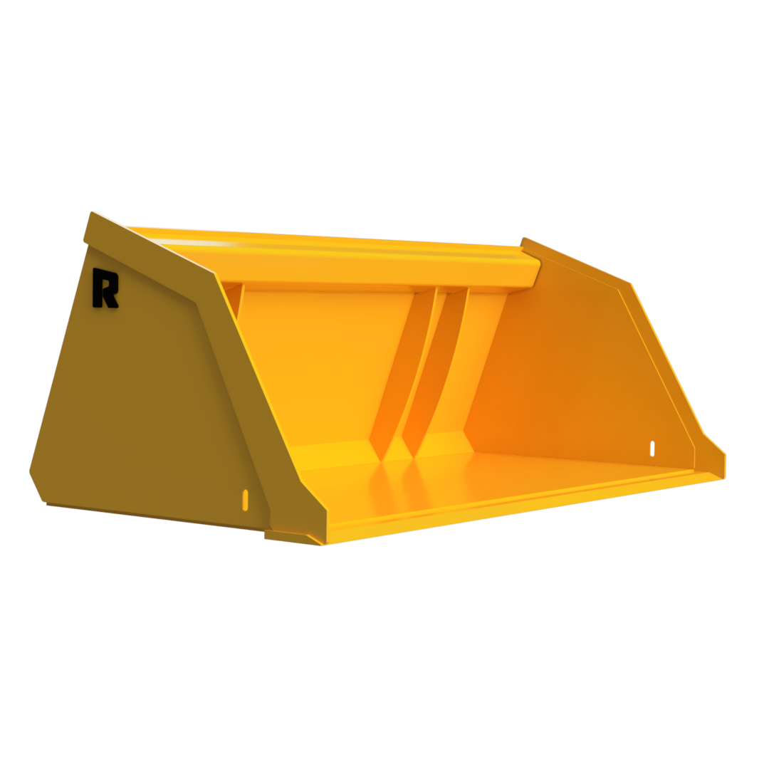 Rockland Heavy Duty Light Material Bucket | Standard Shell Thickness 3/16” | High-Strength Alloy Steel | For Skid Steers