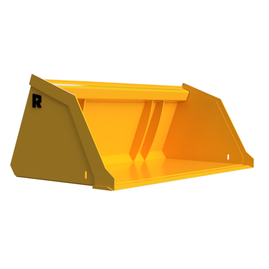 Rockland Heavy Duty Light Material Bucket | Standard Shell Thickness 3/16” | High-Strength Alloy Steel | For Skid Steers