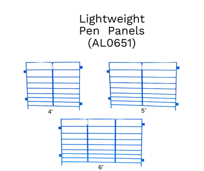 Sydell Lightweight Lambing & Kidding Panel | #0651 | 40" Tall | 4', 5' & 6' Length | For Sheep & Goats