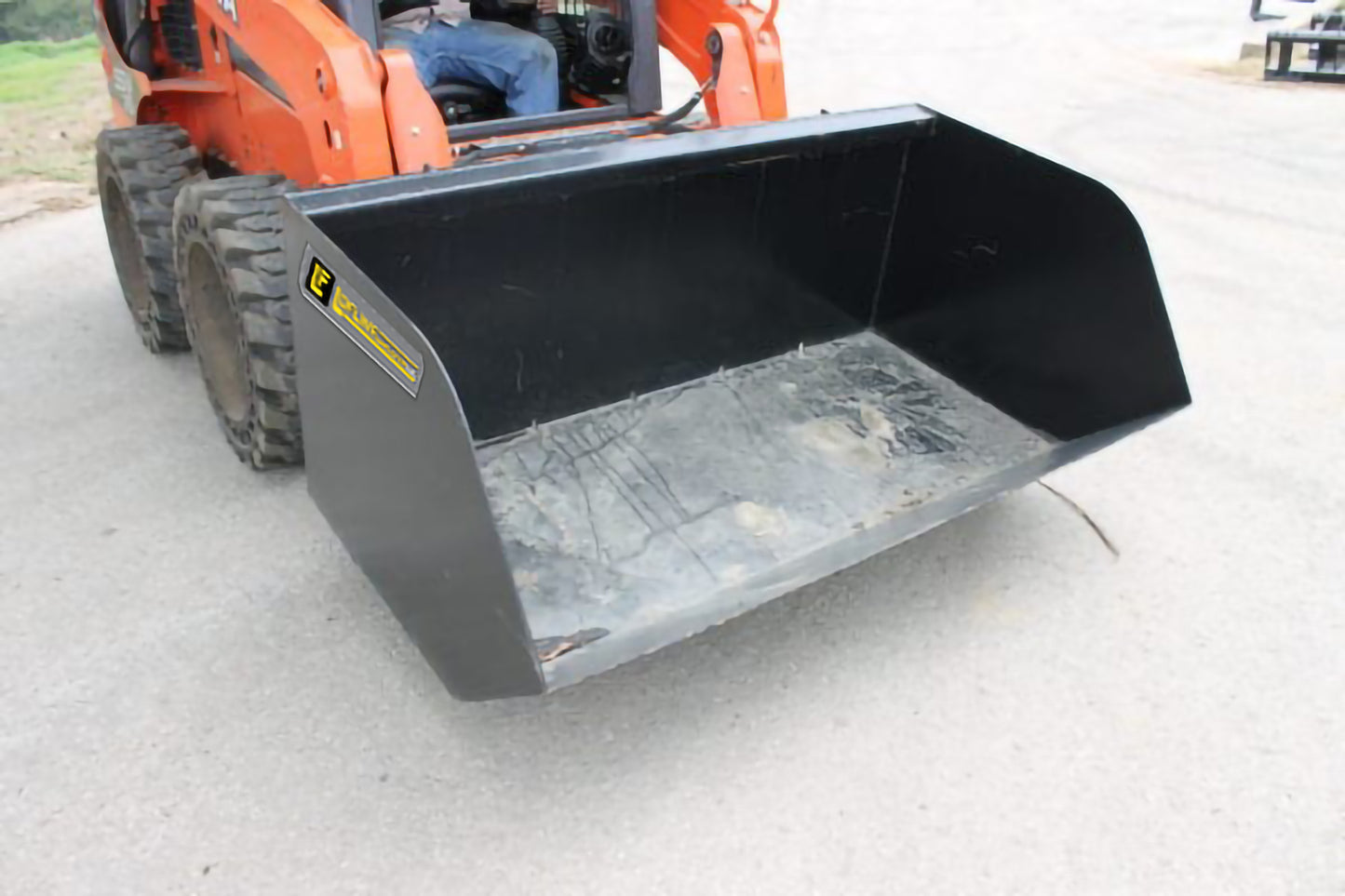 Loflin Fabrication | Trash Bucket | 72" & 84" Width | Reinforced Steel | For Skid Steer Loaders