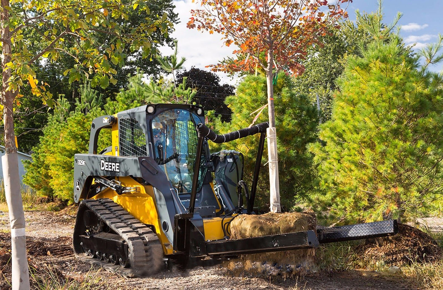 Loflin Fabrication | Hydraulic Nursery Forks | 60" Forks | Hydraulic Slide | For Skid Steer