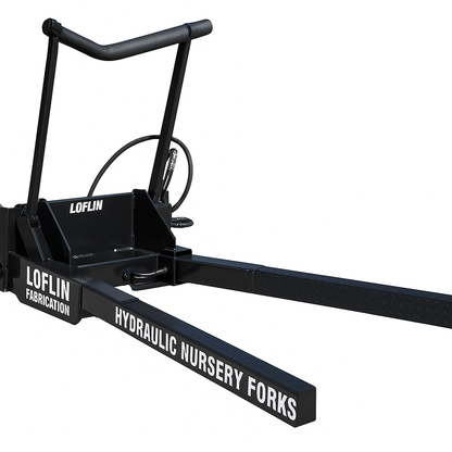 Loflin Fabrication | Hydraulic Nursery Forks | 60" Forks | Hydraulic Slide | For Skid Steer