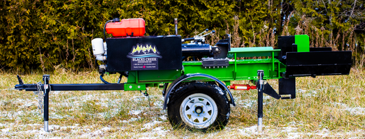 Blacks Creek Log Splitter | Model 30T-HD | 32 Gallon Hydraulic Oil Reservoir | Honda Engine Horsepower 22 HP