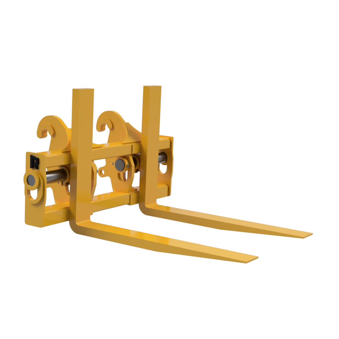 Rockland Log Fork | Tine Size 2.5 x 6 x 48 To 3.5 x 8 x 72 | Load Capacities 8, 601 - 42, 500 lbs | Weight 1,470 - 4,000 lbs | For Loaders & Skid Steer