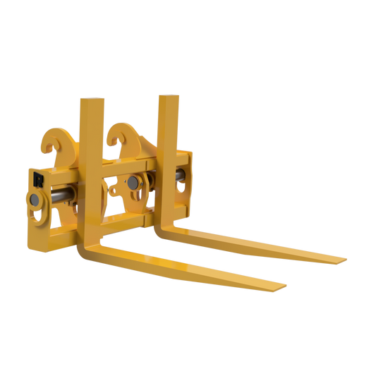 Rockland Log Fork | Tine Size 2.5 x 6 x 48 To 3.5 x 8 x 72 | Load Capacities 8, 601 - 42, 500 lbs | Weight 1,470 - 4,000 lbs | For Loaders & Skid Steer