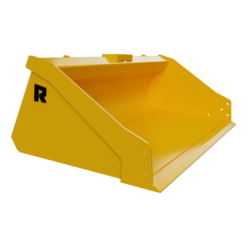 Rockland Long-Bottom, Low-Profile Bucket | Bucket Width 63" To 98" inches | Weight 415 To 625 Lbs | For Skid Steer