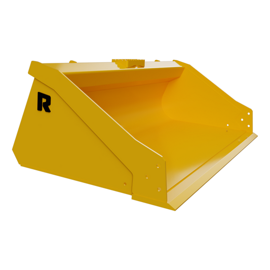 Rockland Long-Bottom, Low-Profile Bucket | Bucket Width 63" To 98" inches | Weight 415 To 625 Lbs | For Skid Steer