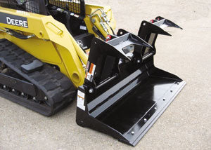 Worksaver Grapple Solid/Flat Bottom Low-Profile Scrap Bucket 6',7'&amp;78" Working Width For Skid Steer&nbsp;