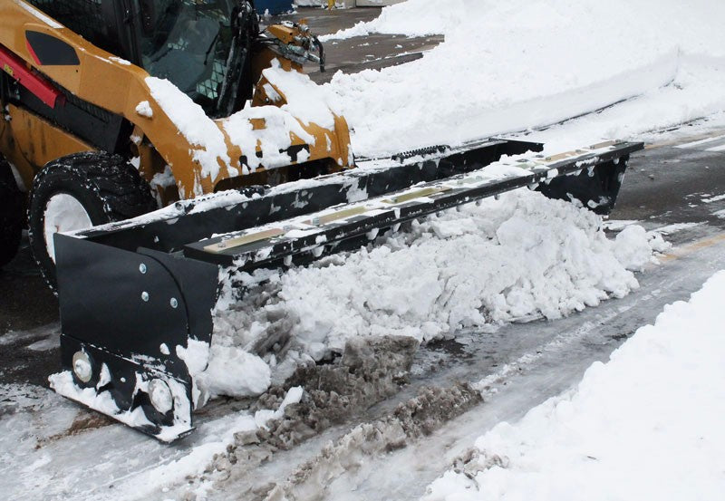 Virnig V50 Low Profile Snow Pusher | Models LSWP84, LSWP96, LSWP108 & LSWP120 | Widths 92.3" To 124.5" | Hydraulic Flow Range 15 To 25 GPM | For Skid Steer