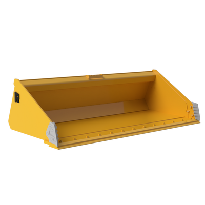 Rockland Severe-Duty, Low-Profile Bucket | Bucket Wrap ¼-Inch | Wear Bars ½-Inch Side | Standard Bolt-On Side Cutters | For Skid Steers