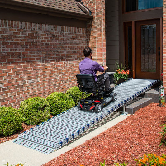 Silver Spring Roll-Tek Modular Ramp Kit | Model M36-30 | 36" W x 30' L | 1,000 lb Capacity | For Wheelchair & Mobility Device Access