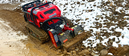 Seppi | Forestry Mulcher + Flail Mower | Knives & Carbides RC Remote Control Carrier | Model MAX50/CL125RC | Working Width 49" To 61" Inches | Hydraulic Flow 26 GPM | For Skid Steers