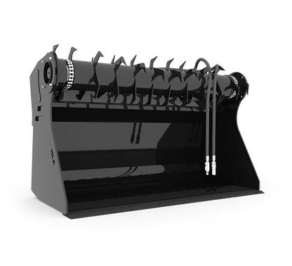 HLA Attachment Silage Facer on Telehandler Bucket Less Mount EURO/CAT/JD | 72"-84"-96"TB Width | For Tractor