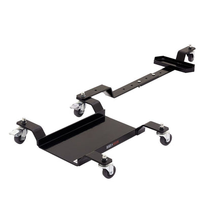 Black Widow Compact Adjustable Motorcycle Dolly | Model MC-ADJ-DOLLY | Width 22.5" | Capacity 800 lb | For Dirt Bikes & Medium Motorcycles
