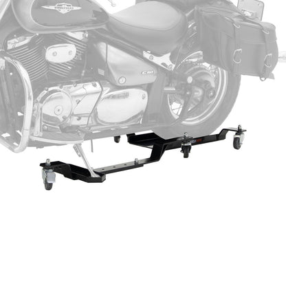 Black Widow Compact Adjustable Motorcycle Dolly | Model MC-ADJ-DOLLY | Width 22.5" | Capacity 800 lb | For Dirt Bikes & Medium Motorcycles