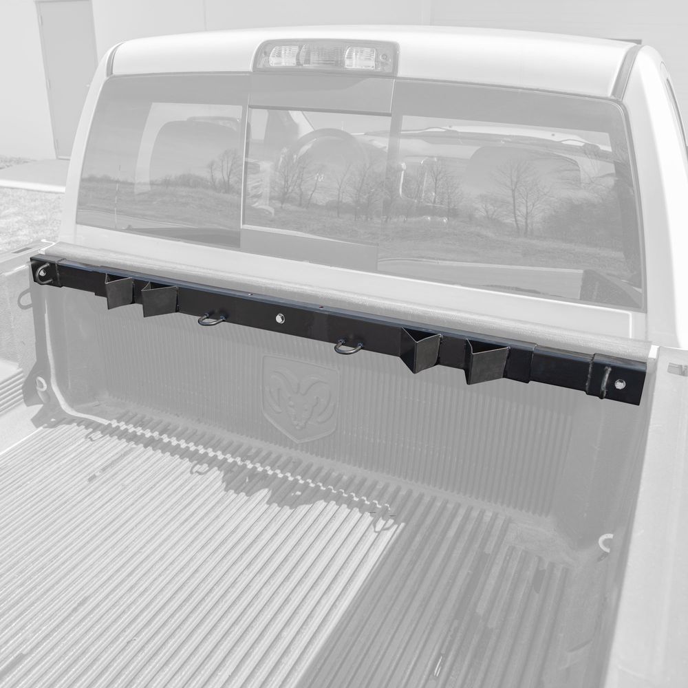 Black Widow Motorcycle Tie-Down Rack for Pickups | Model MC-BEDRACK-V2 | Width Up To 73" | Secures 2 Bikes | For Street, Cruiser & Dirt Bikes