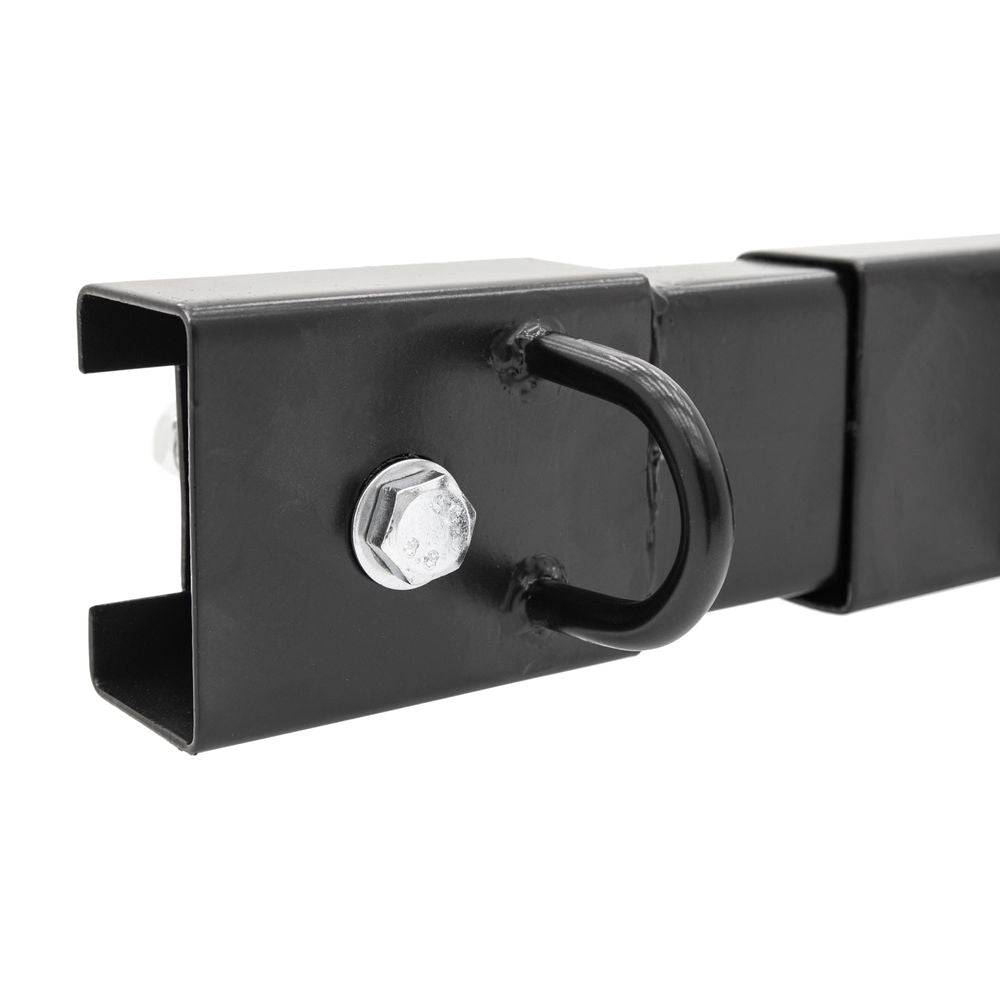 Black Widow Motorcycle Tie-Down Rack for Pickups | Model MC-BEDRACK-V2 | Width Up To 73" | Secures 2 Bikes | For Street, Cruiser & Dirt Bikes