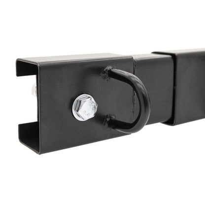 Black Widow Motorcycle Tie-Down Rack for Pickups | Model MC-BEDRACK-V2 | Width Up To 73" | Secures 2 Bikes | For Street, Cruiser & Dirt Bikes